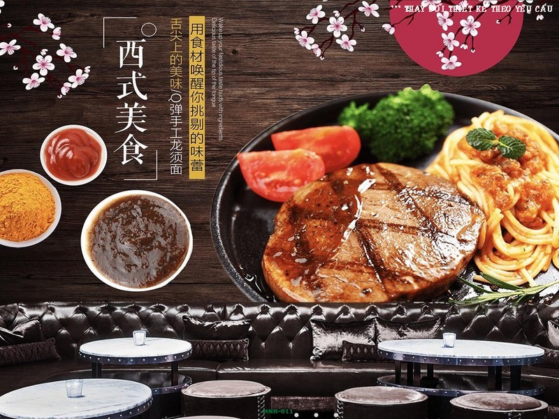 Trang trí quán pizza MNH-011